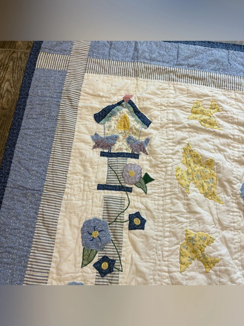 Vtg American Pacific Sunbonnet Sue Quilt Limited Edition Throw Floral 49x59”